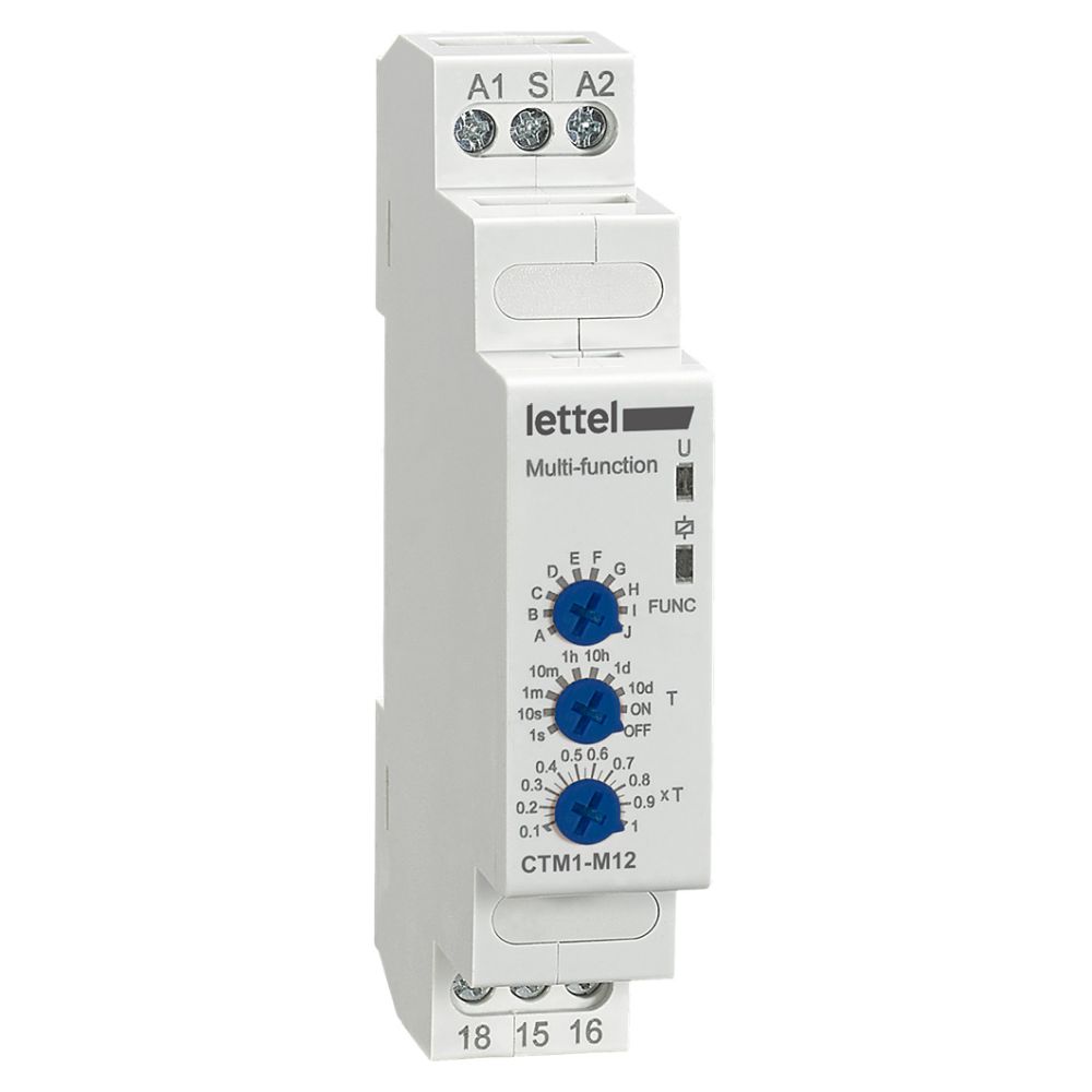 Relais temporisé modulaire ctm1-m12