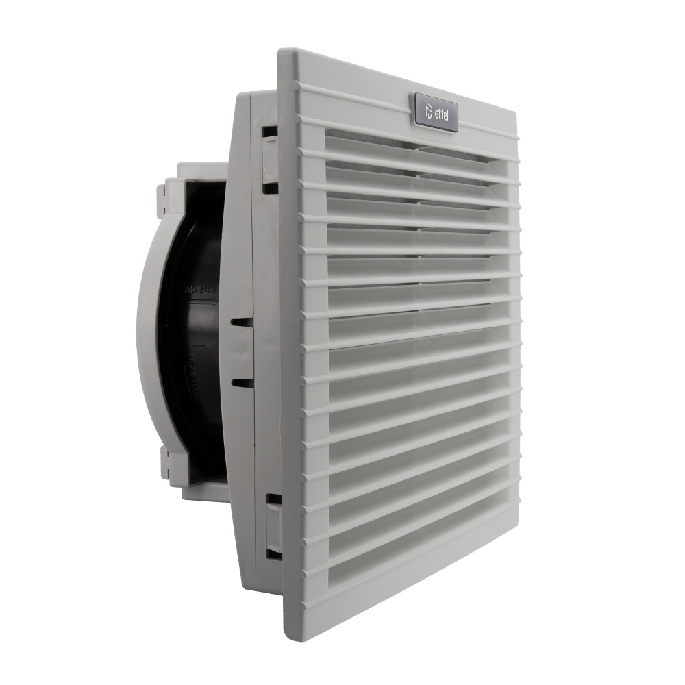 Grille d'aération 250x250 avec ventilateur