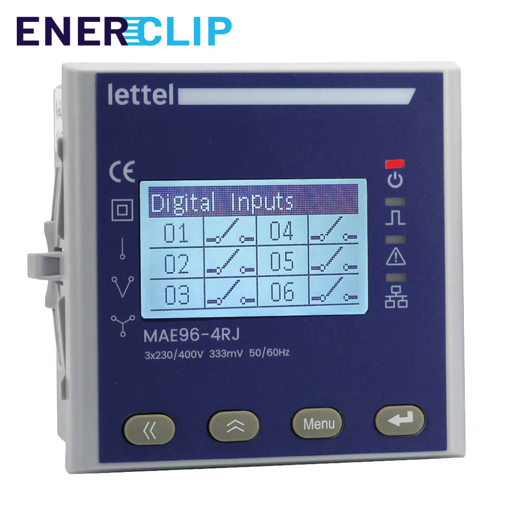 Centrale de mesure multi-circuits encastrable MAE96-4RJ