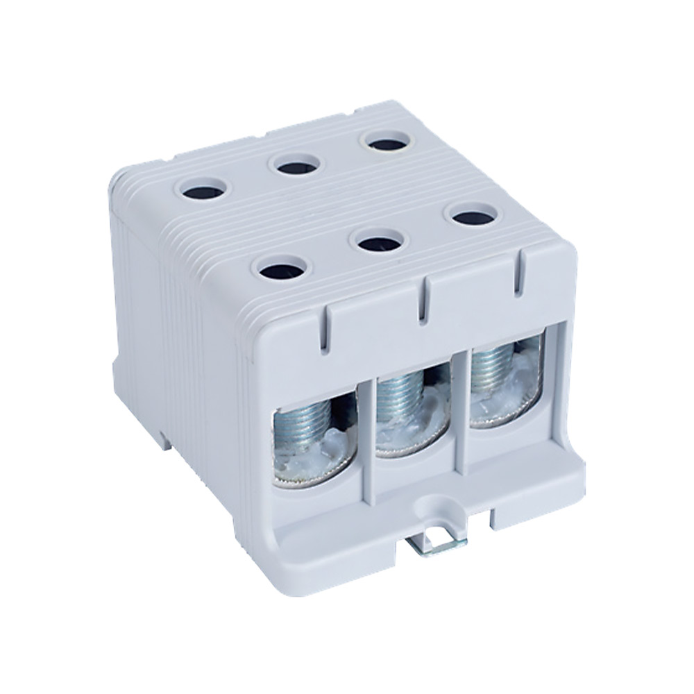 Bloc de jonction PEN 160A 2 pôles pour distribution neutre terre rail DIN