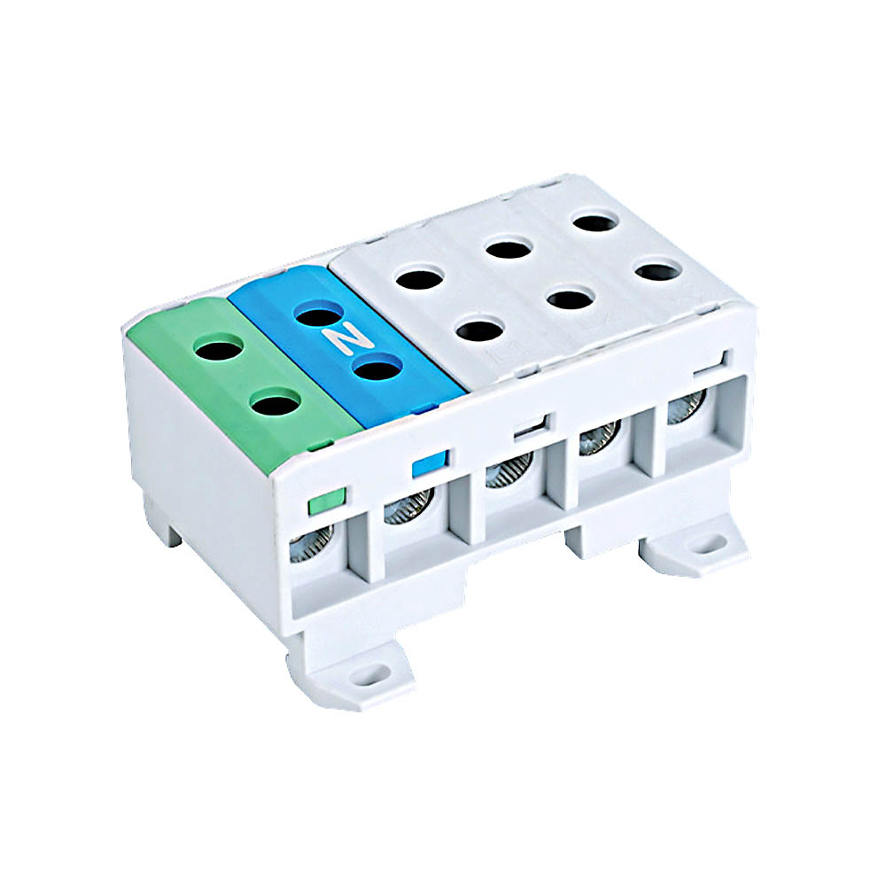 Bloc de jonction 5 pôles 135A Cu / 120A Al pour distribution triphasée avec neutre et terre