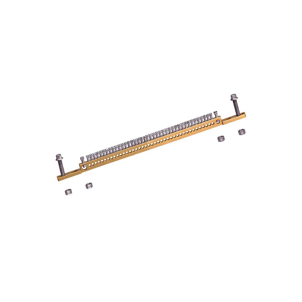 Collecteur de terre 44 connexions barrette de terre avec borne 50 mm² tableau électrique mise à la terre