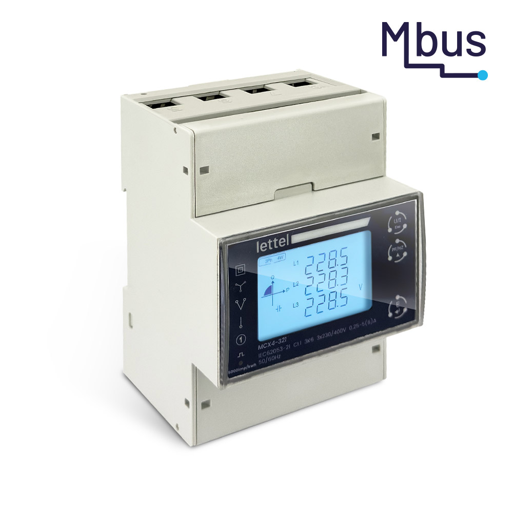 Compteur d’énergie 100A MBus multi-tarifs