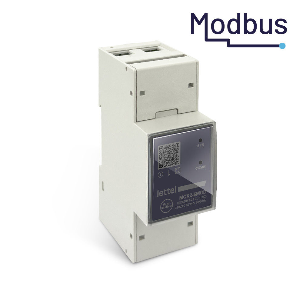 Compteur monophasé Modbus 6 circuits via TC
