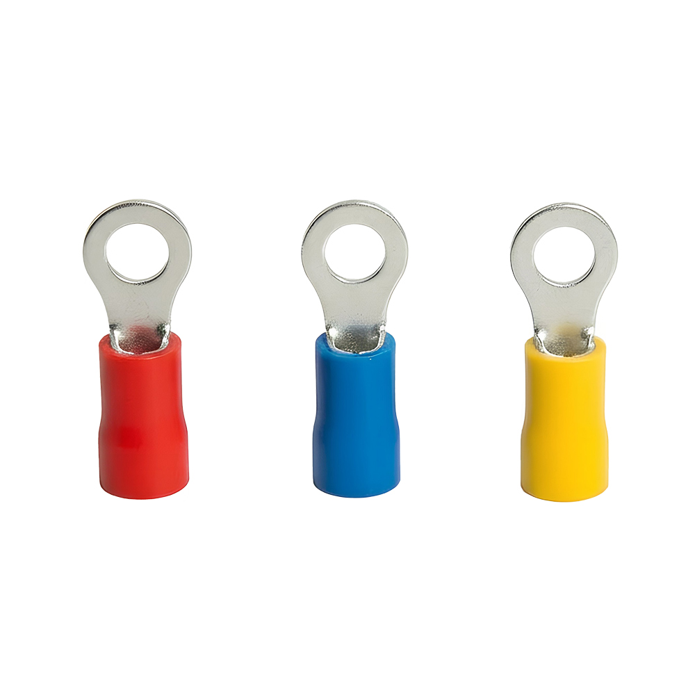 Cosses à sertir pré-isolées DIT1 rouge bleu jaune cuivre étamé pour fils électriques 0,5 à 6 mm²