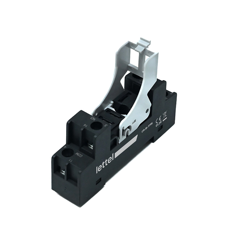 Embase relais CRJB-1T rail DIN borne à vis pour relais enfichable CRJ-1