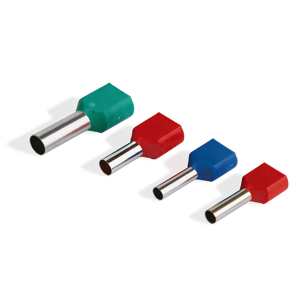Embouts de câblage doubles à sertir manchons isolés 0,5 à 16 mm²