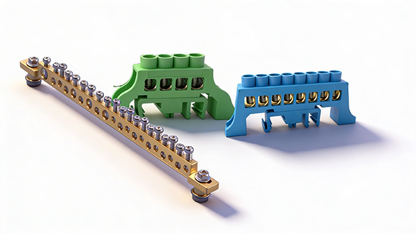 Barrettes de connexion et collecteurs de terre