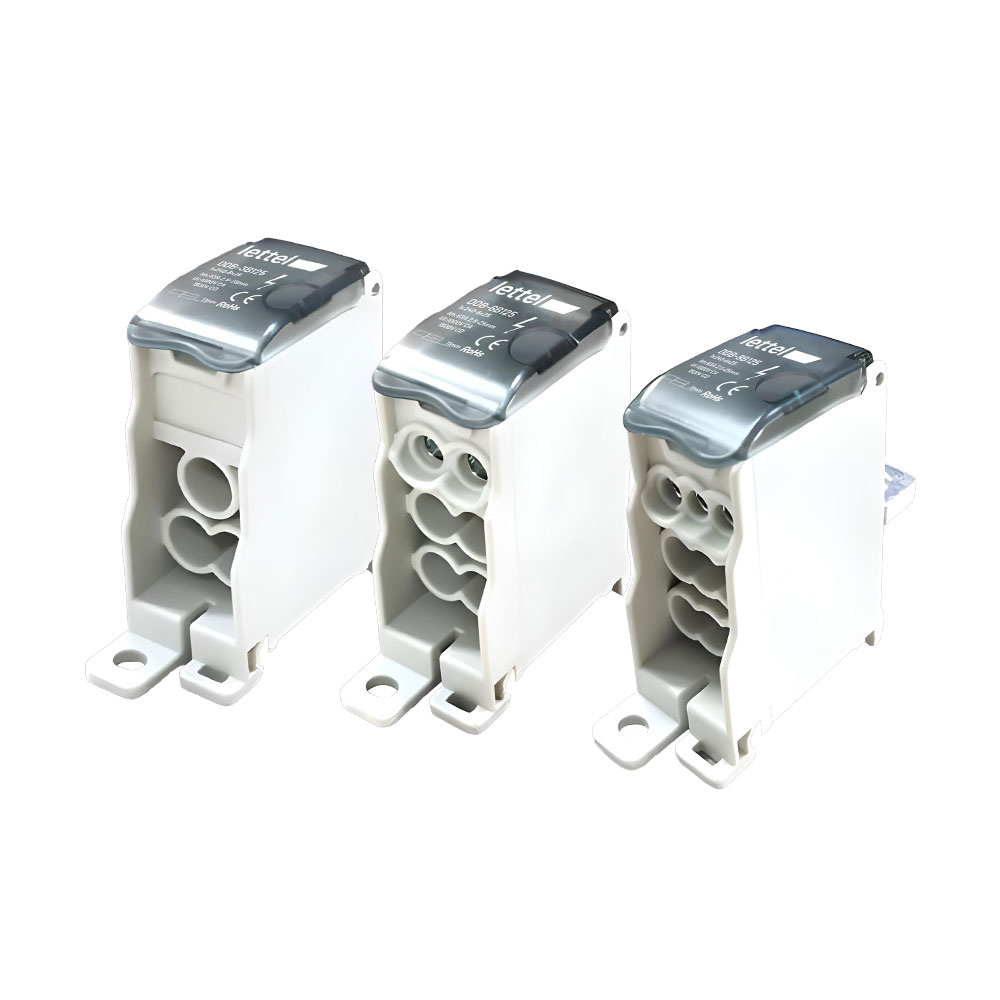 Répartiteur unipolaire 125A DDB-B bloc de distribution électrique rail DIN