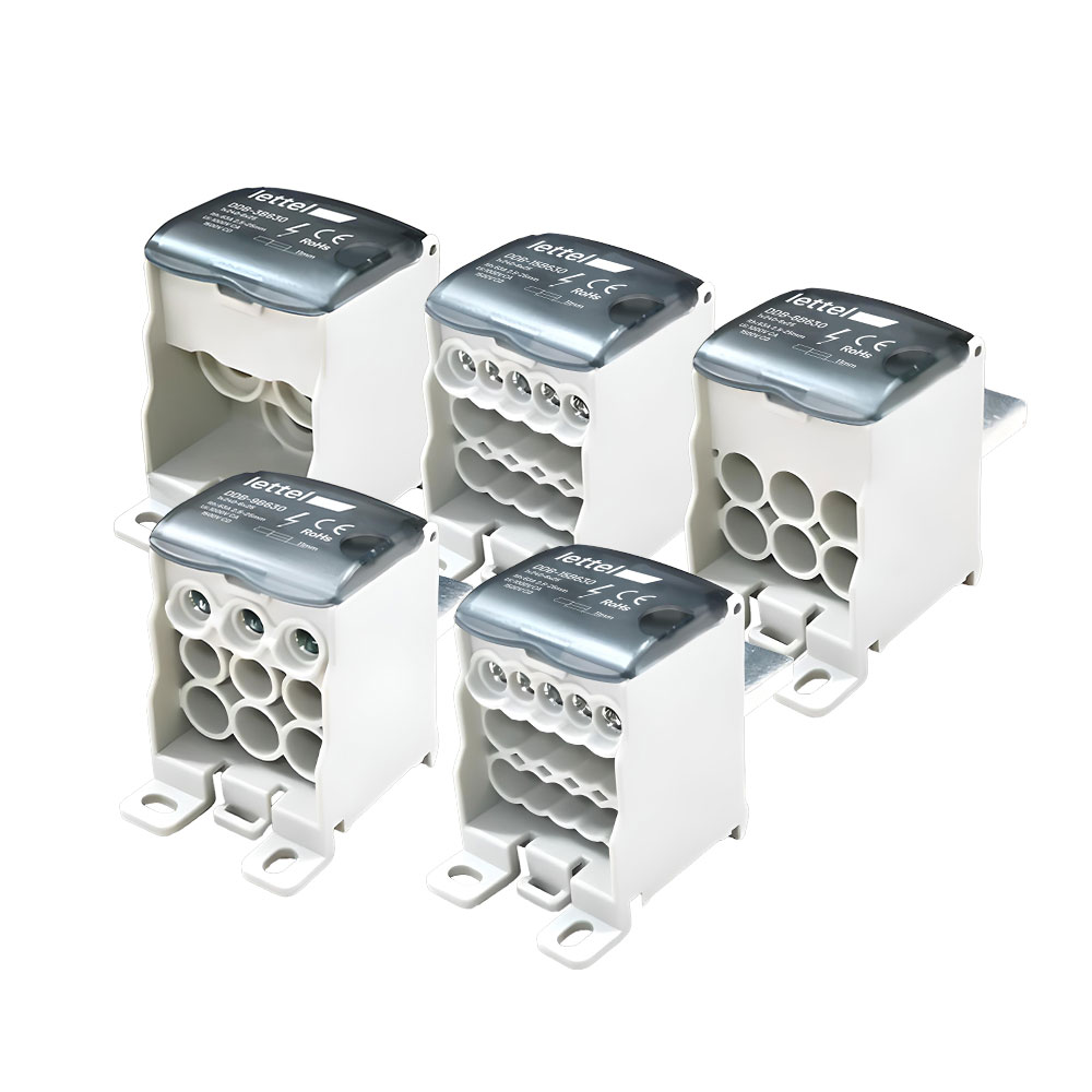 Répartiteur unipolaire 630A bloc de distribution haute puissance rail DIN bornier électrique