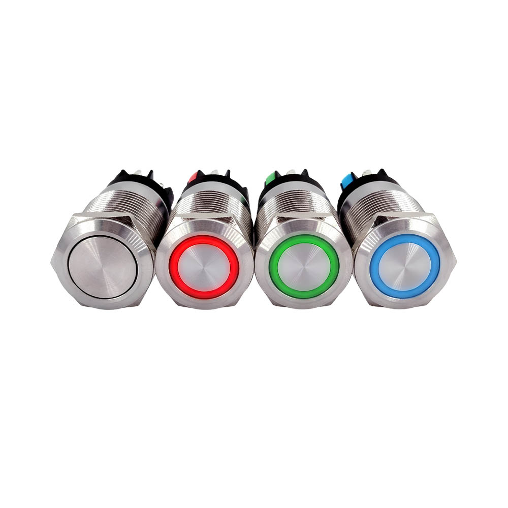 Bouton poussoir antivandale 19 1no + 1nf